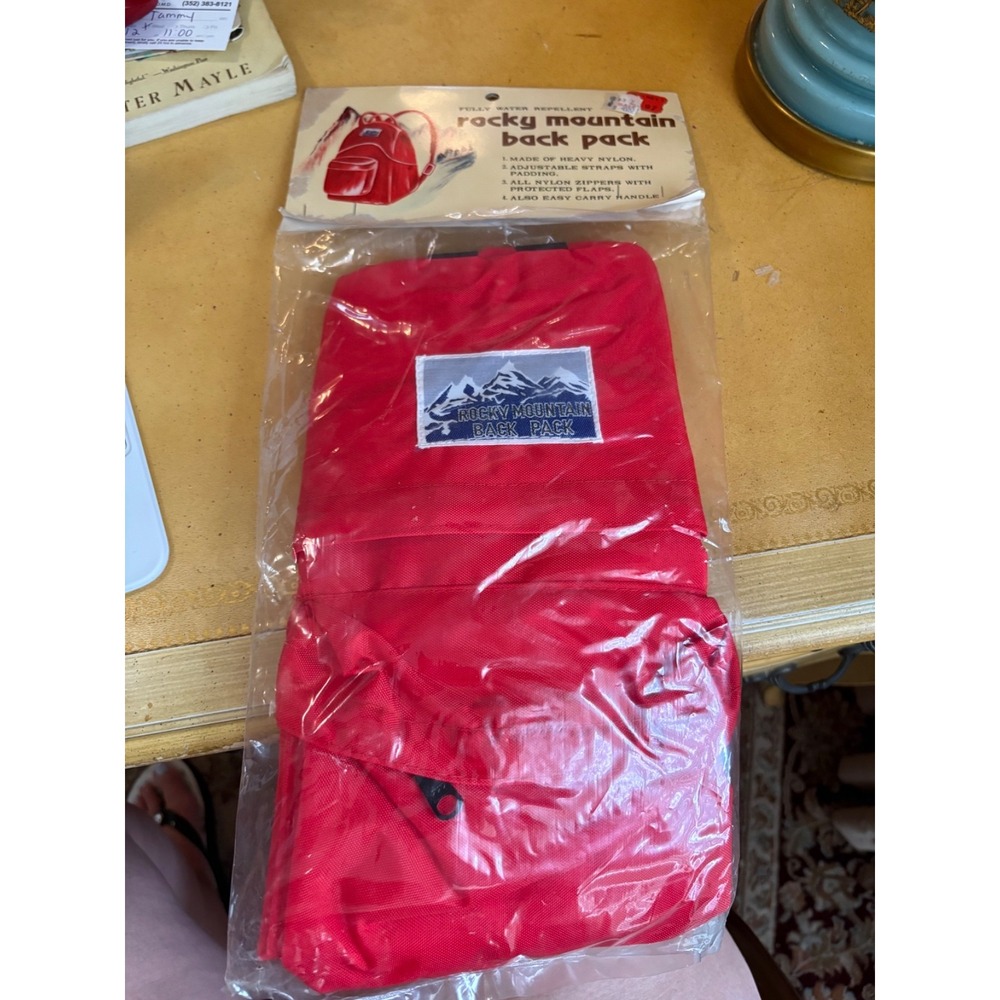 Vintage Rocky Mountain Backpack NWT – Red Heavy Nylon Hiking Pack with Original‎